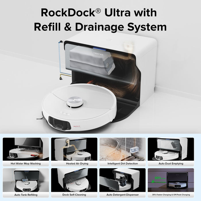 roborock s8 maxv ultra s sistemom za polnjenje in odvajanje