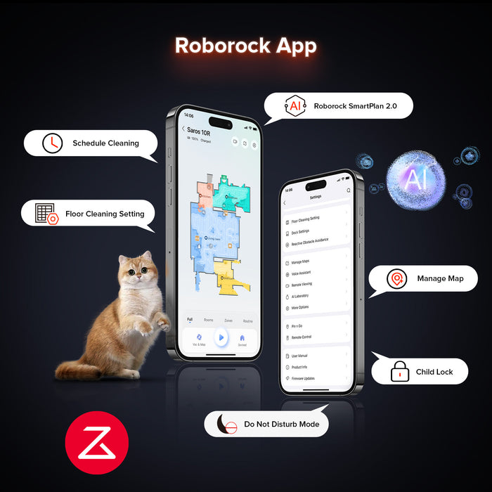 robotski sesalnik roborock saros 10r z večnamensko postajo 4.0 nadgrajen z s8 maxv ultra